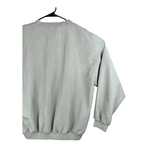 BOLLE Golf Windbreaker Pullover Mens LARGE Beige Khaki Waterproof Nylon V Neck - Picture 7 of 14